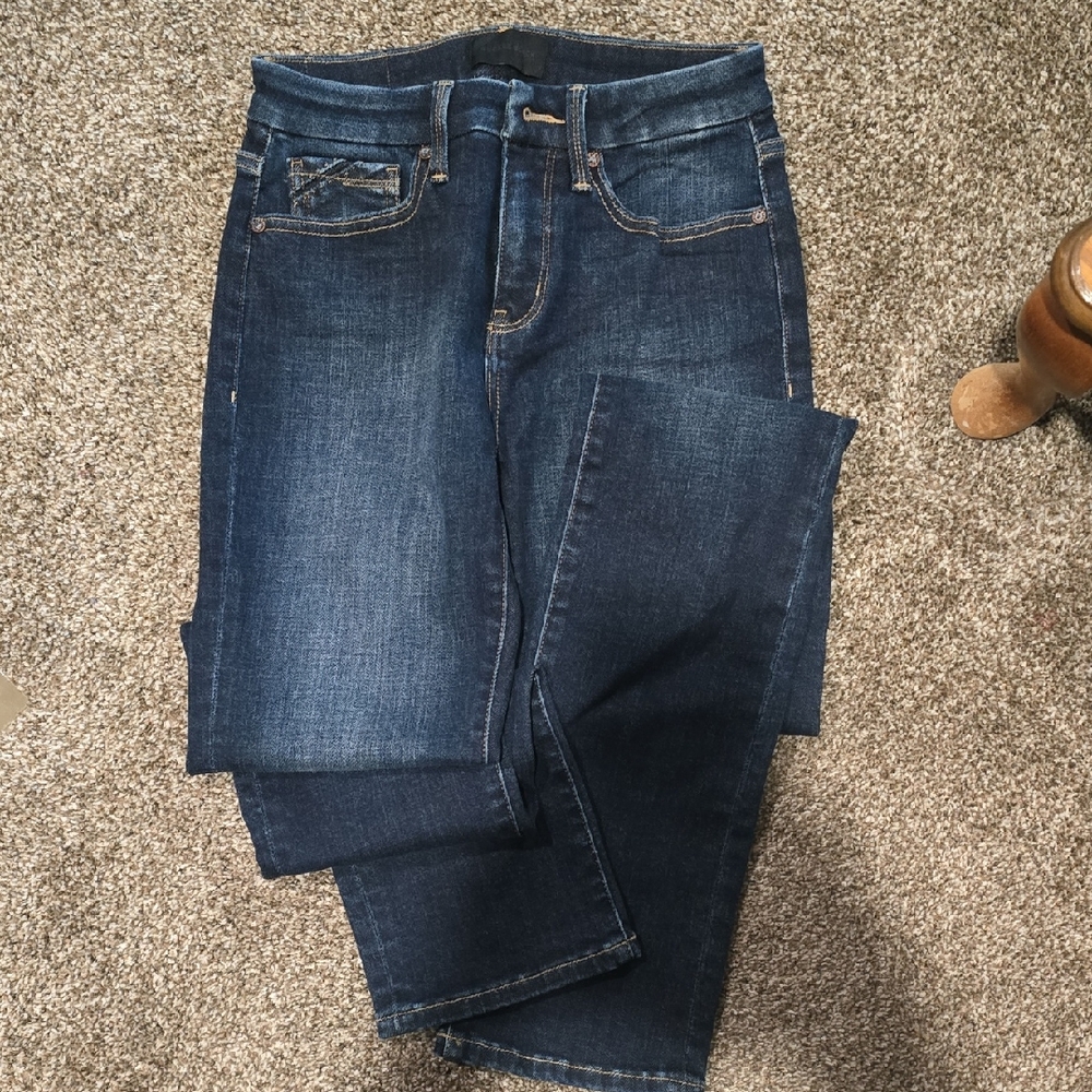 Buckle Dark Blue Women's Straight Leg Jeans 25x34